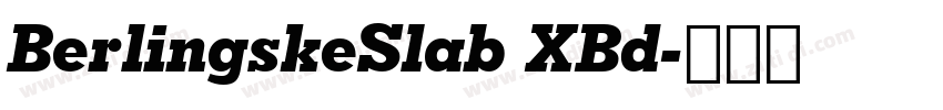 BerlingskeSlab XBd字体转换